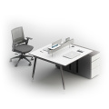 Long work bench modern table cubicle 4 Seater workstation office table with cabinet